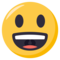 Smiling Face With Open Mouth emoji on Emojione